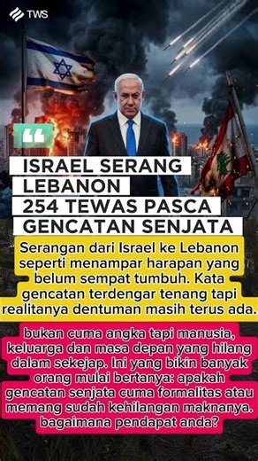 ISRAEL SERANG LEBANON — 254 TEWAS #shots #videoshort #shortvideo #viral # fyp