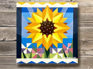 Hello Sunflower Barn Quilt Painting Pattern: DIY Wall Art Tutorial (PDF Download) - Etsy
