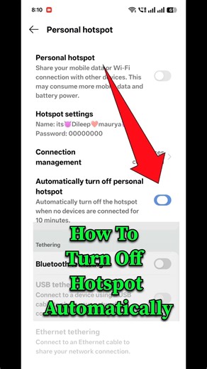 Hotspots turn off automatically | hotspot setting | #shorts #viral #shortvideo