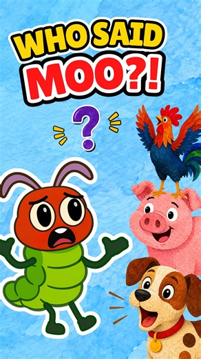 Who Said MOO?! 🐮 Farm Animal Sounds for Kids | Guess the Animal!