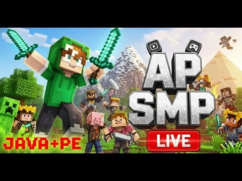 Minecraft: Public Smp Live🔥|AP SMP|For PE/JAVA|Join and Play|Server like herobrine smp|#live