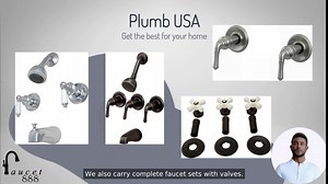 Trim Kit for 2-handle Shower Valve, Fit Delta Washerless Shower, Chrome Plated -By Plumb USA 38821