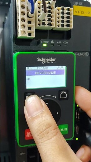 How to setup Communication parameters in Schneider ATV340 AC Drive. Device Name Must and IP Setting