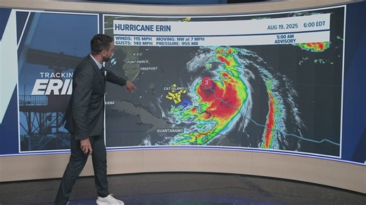 Hurricane Erin 2025: Tracking the latest path