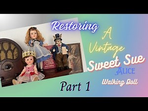 How to access and clean part of the inside of a Vintage Sweet Sue Walking Doll Part 1 #restoration