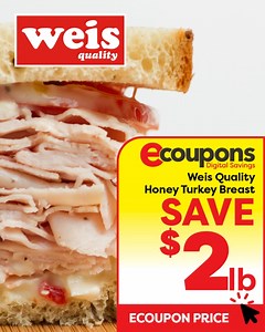 3.3K views · 22 reactions | Build a better sandwich with our hand crafted Weis Quality Honey Turkey Breast, AND save $2 per pound with eCoupons! 索 Clip Now - https://www.weismarkets.com/coupons/6002413 Don't have a MyWeis account? It's easy and FREE to sign up! Sign up today! - https://www.weismarkets.com/user_info/register | Weis Markets | Facebook