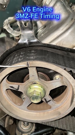V6 Engine Timing Marks #automobile #mechanic #engine #automotive #usa
