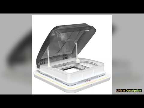 Camper window 21 x 201 RV Skylight w LED Sun Blinds Screen Window RV Caravan Trailer Skylight Roof