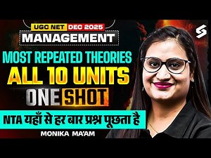 UGC NET Management Paper 2 | UGC NET Management All 10 Unit Most Repeated Theories By Monika Mam