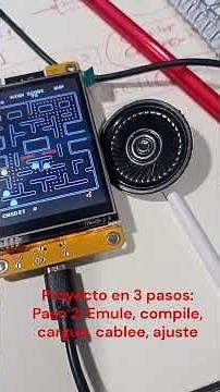 Galagino.Proyecto en 3 pasos. Paso 2 :Emule, compile,cargue,cablee, ajuste nostalgias_pacman_Galaga