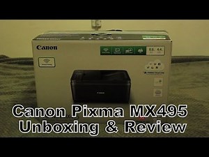 Canon Pixma MX495 Printer & Scanner - Unboxing & Review