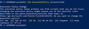 PowerShell: El archivo no se puede cargar porque la ejecución de scripts está deshabilitada en este sistema.