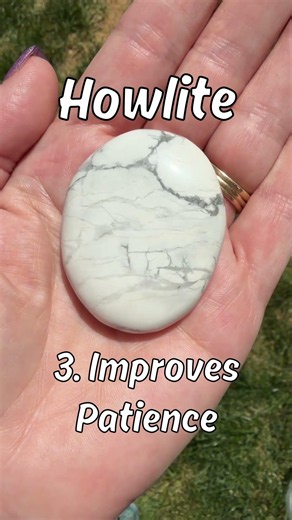Howlite Crystal Benefits #crystalhealing #crystals