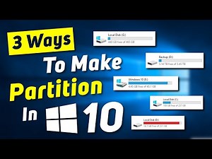 How to Make Partition in Windows 10 | 3 New Ways Create Partition Hard Disk Partition 2022