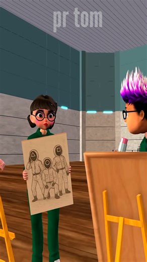 681K views · 5.2K reactions | Squid Game 3 Drawing Challenges _ Portrait Drawing Nice or Error #funny #scary #comedy #animation | Pr Tom | Facebook