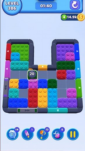 Color Block Jam : Level 386 Solution | Step-by-Step Guide| #games #gaming #funny #gameplay #puzzle