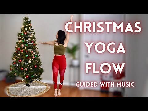 CHRISTMAS YOGA CLASS - Yoga to Christmas music - Intermediate vinyasa yoga