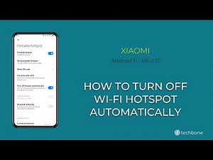 How to Turn Off Wi-Fi hotspot automatically - Xiaomi [Android 11 - MIUI 12]