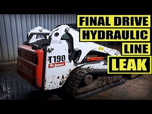 BOBCAT LEAKING FINAL DRIVE HYDRAULIC HOSE REPLACEMENT