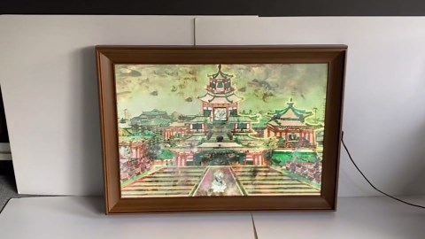 P2 LED Sign Digital Canvas Art Frame - Dual Mode Display (Static Artwork & Dynamic Content), Indoor Led Signs Support Images & Video,Customizable Screen for Home/Office/Hotel Decor