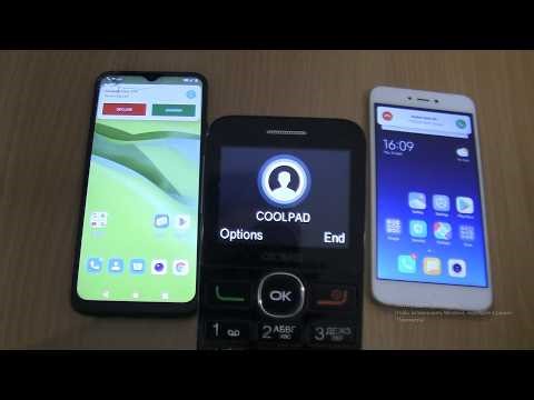 Incoming call&Outgoing call at the Same Time Alcatel 2008G+Xiaomi Redmi Note 5A+Coolpad