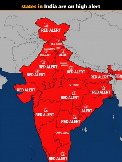 4.8K views · 81 reactions | States in india on red alert  #States #indian #RedAlert #viralshorts #trendingnow | World Story | Facebook