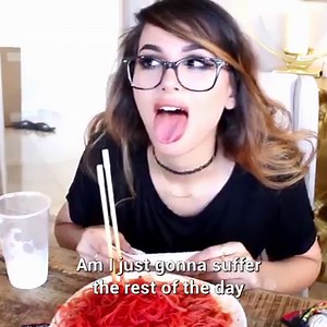 This NOODLES are SO SPICY! | SSSniperWolf Videos