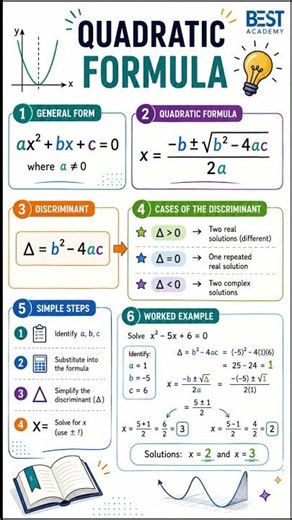 📘 Master the Quadratic Formula | Best Academy