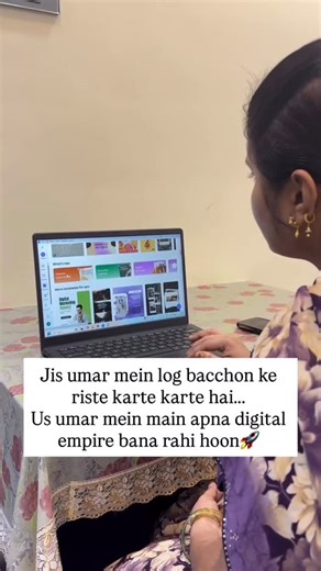 RADHIKA PATEL | DIGITAL COACH | Jis umar mein log bacchon ke rishte dekhne lagte hain… us umar mein main apna digital empire bana rahi hoon 🚀 Main do bachchon ki maa... | Instagram