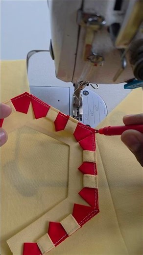 Easy neck sewing idea #shorts #neck