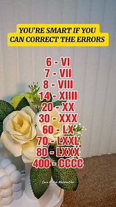 Roman Numerals don't allow shortcuts 😊 🌷 #romannumerals #mathtest #fyp #math #coldweather #safetyprecautions #educationalcontent #mathematics #usa #fblifestyle #caramudahmatematika | Amara Lee