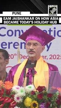 EAM Jaishankar says the global order is shifting, rebalancing and multipolarity reshaping the world