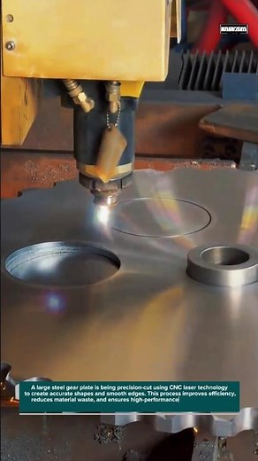 CNC Gear Plate Laser Cutting Process | Precision Steel Manufacturing & Metal Fabrication
