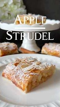 Apple Strudel Recipe 🥰🍎🤍