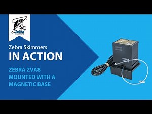 Zebra ZVA8 Sidewinder Tube Skimmer with ZXB8-MAG Magnetic Base | Secure Sump Installation