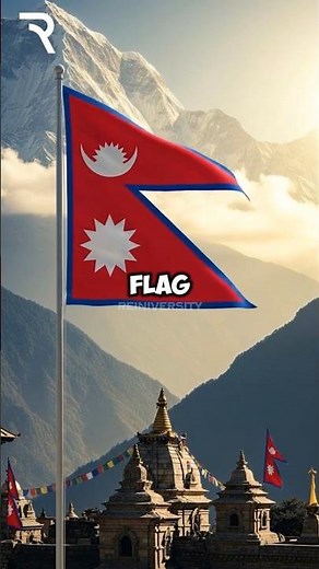 🇳🇵 The ONLY Non Rectangular Flag in the World