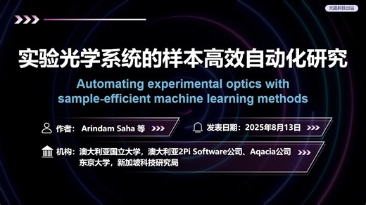 光学系统的样本高效自动化调整