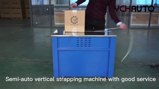 Semi Automatic Strapping Machine with PP Band Tape Wrapping Box Carton Packing Machine for Manufacturer