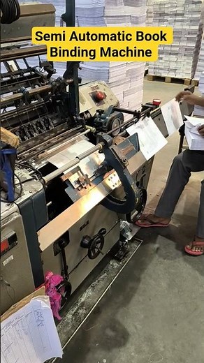 Book Binding Made Easy! Semi-Automatic Machine Full Demo #books #bindings #machine #shortvideo