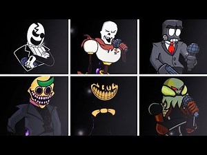 Friday Night Funkin' - Relighted but everytime it's X!Gaster turn a Different Skin Mod is used