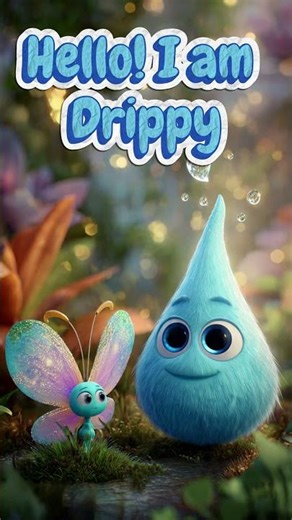 ☀️ Drippy’s Adventure – The Lost Raindrop (Part 1) 🌈