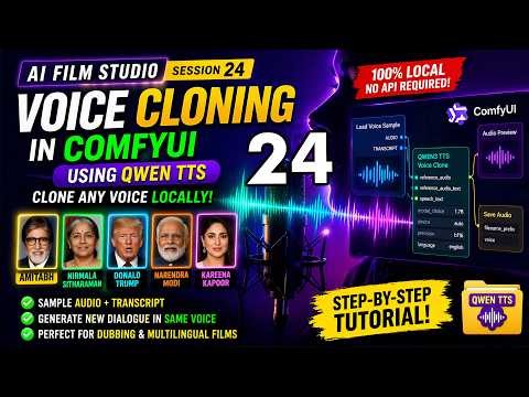 24 How to Clone Voices in ComfyUI Using Qwen TTS | Local AI Voice Cloning Tutorial