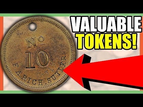 RARE OLD TOKENS WORTH MONEY - CIVIL WAR TOKENS TO LOOK FOR WHEN METAL DETECTING!!