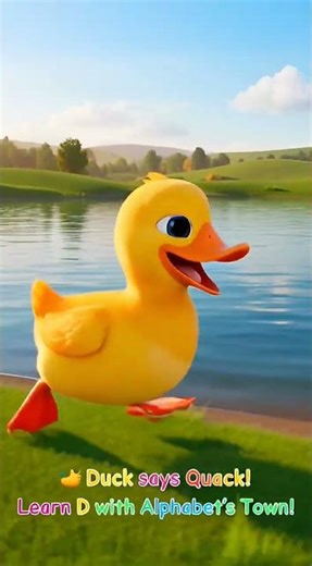 🌟 D is for Duck 🦆 | ABC Alphabet Animals for Kids | Fun Learning Shorts