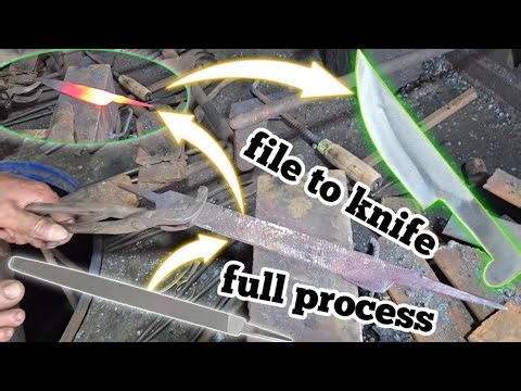 ⚔️👀 Iron file to knife making process 🔥 ll ফাইল থেকে ছুরি বানানোর একটি আধুনিক পদ্ধতি 🔥😈 #blacksmith