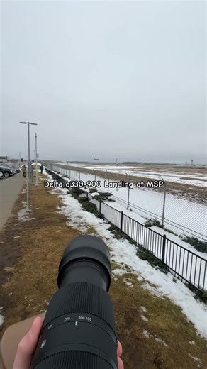 Delta A330-900 Landing at MSP: Aviation Photography