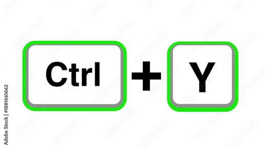 Keyboard shortcuts Ctrl+z Ctrl+Y undo and redo actions
