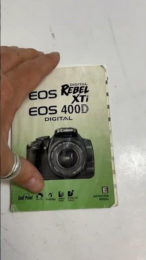 Canon EOS Digital Rebel XTi 400D Camera Manual