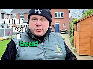 STILL MOWING. still treating the lawn.. in December - Happy days!