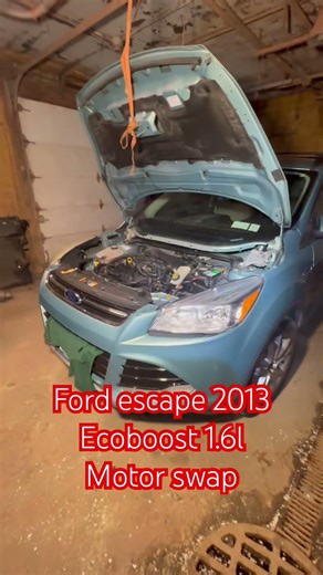 2013 Ford escape 1.6 Ecoboost motor swap!!! #mobilemechanic